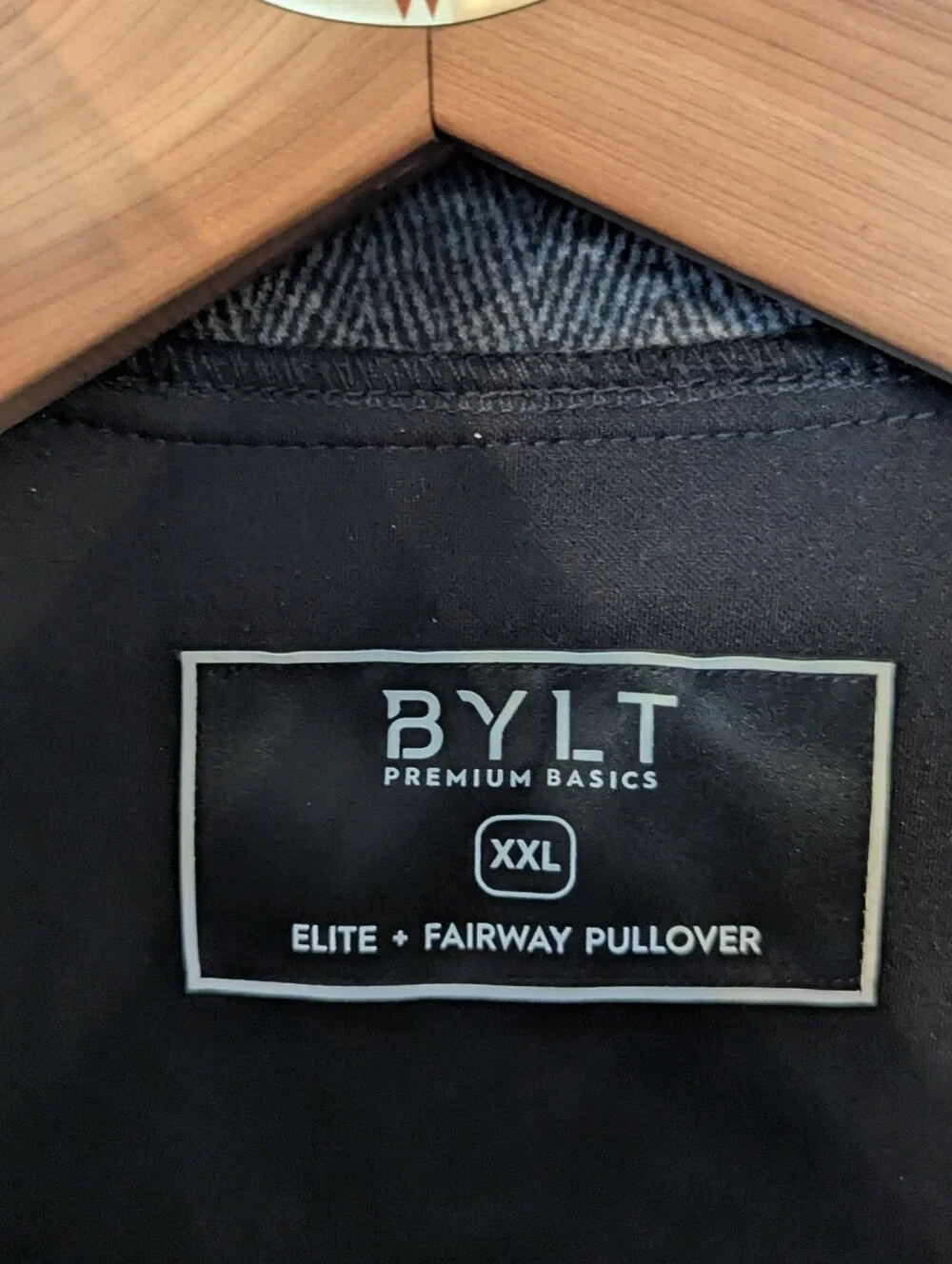 BYLT Premium Basics Elite + Fairway Black Quarter-Snap & Zip Pullover Size XXL